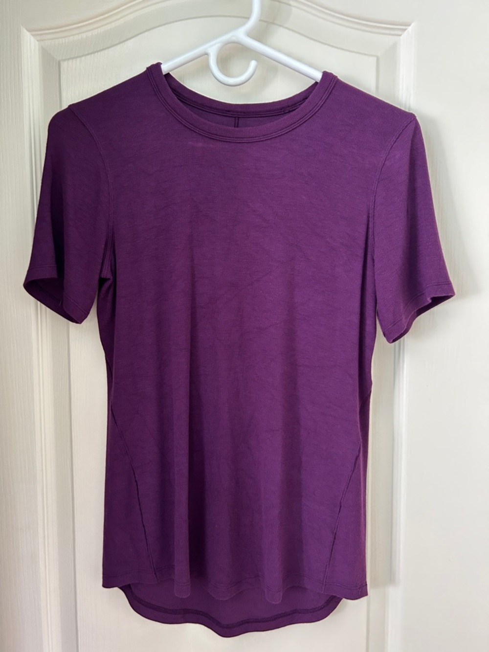 lululemon athletica Hold Tight Crewneck Short-Sleeve Top in Dramatic Magenta